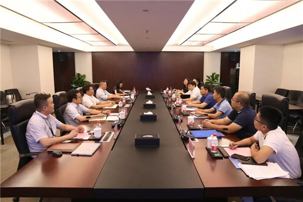 湖南湘投控股集团副总经理郭平一行到我司调查互换