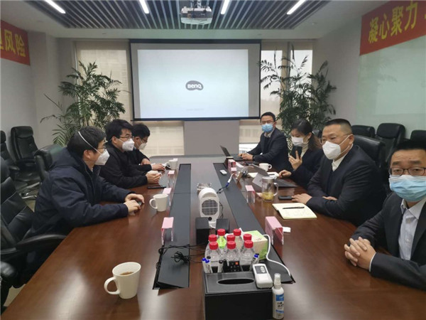 复工复产保经营——公司副董事长丁建国一行接见金山科技