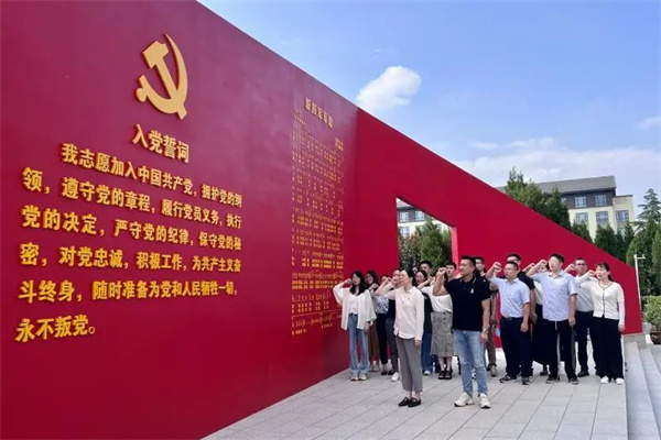 党史共学催奋进，业务同研促发展——益光国际事业部党支部与商丘市宏豪制钢有限公司党支部发展党建共建活动