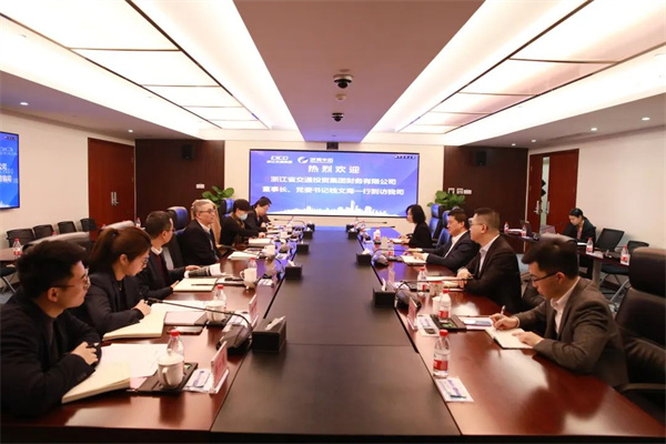 省交通集团财政公司党委书记、董事长钱文海一行到访我司